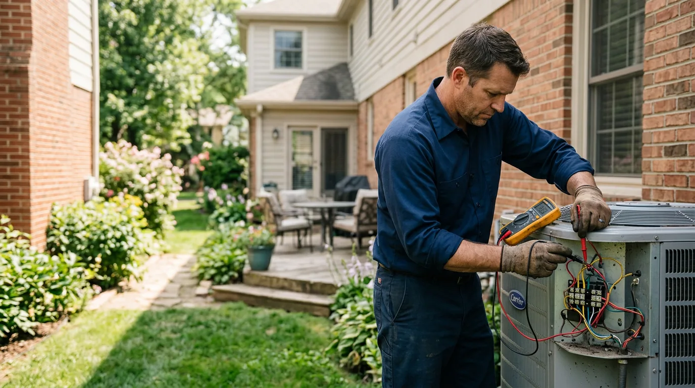 HVAC technician working near Moonachie, NJ